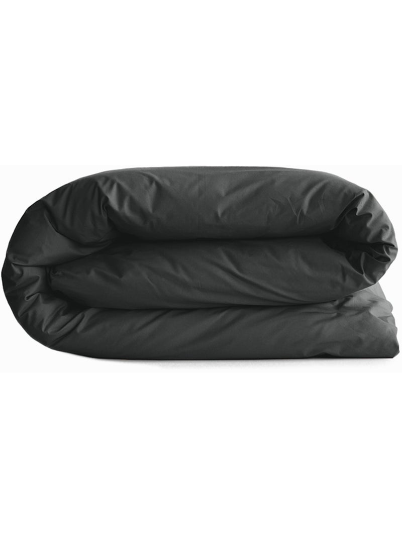 Housse de couette – 100% coton 57 fils/cm² – qualité supérieure Noir - Kiabi