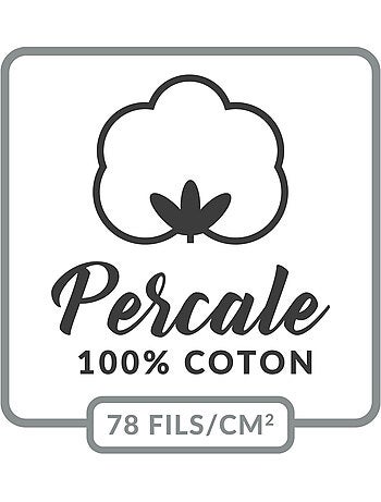 Housse de couette 100% Percale de Coton ORIGINE