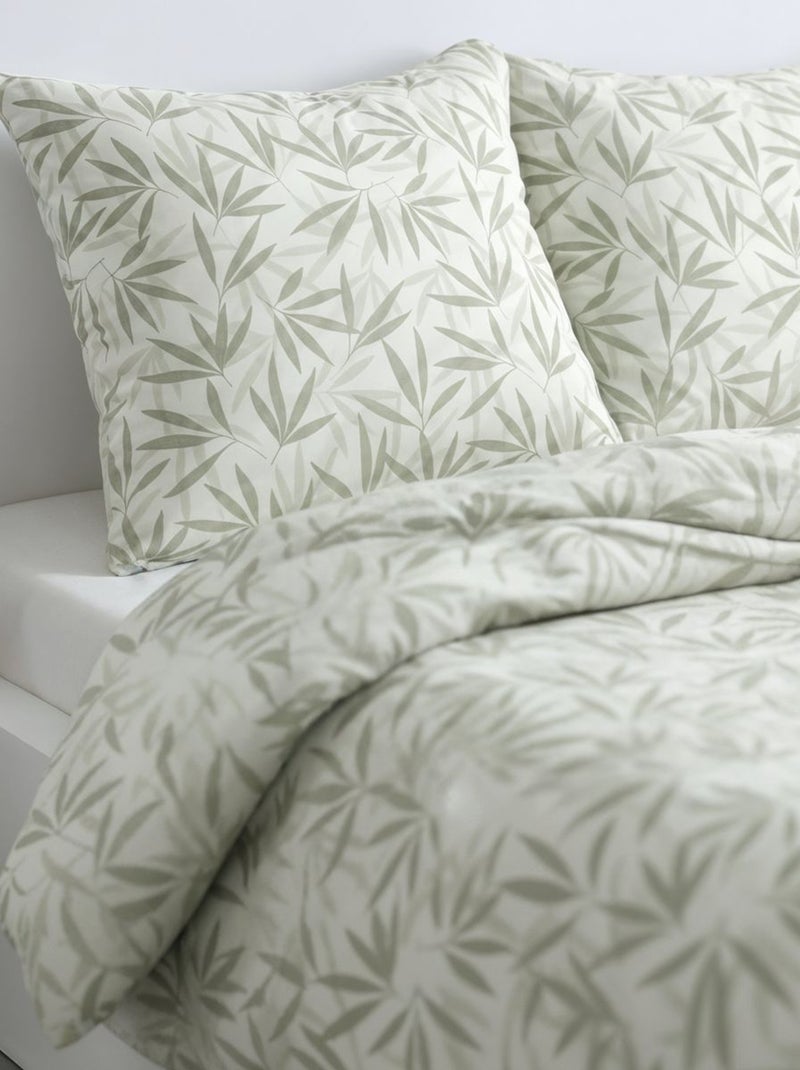 Housse de couette 2 personnes Vert - Kiabi