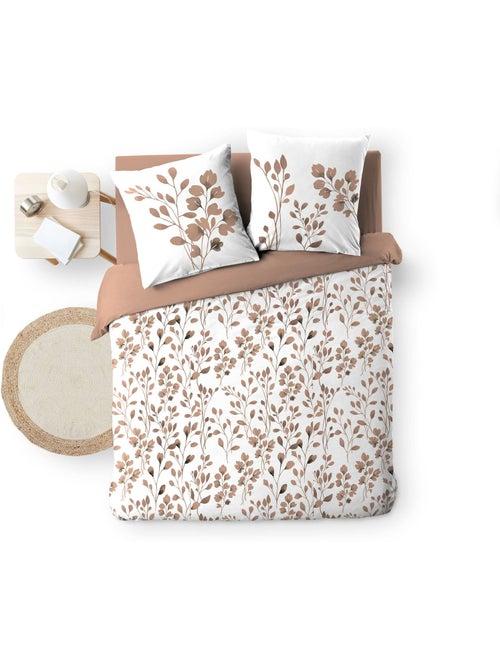 Housse de couette + 2 taies – coton 57 fils – imprimé végétal - Kiabi Housse de couette + 2 taies – coton 57 fils – imprimé végétal - Kiabi