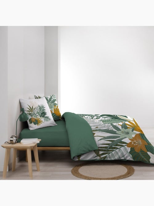 Housse de couette + 2 taies florida - Kiabi