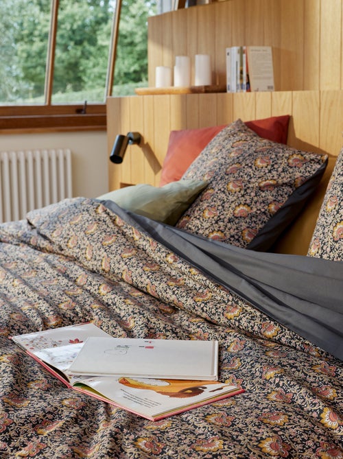 Housse de couette (260 x 240cm) fleurs - Kiabi