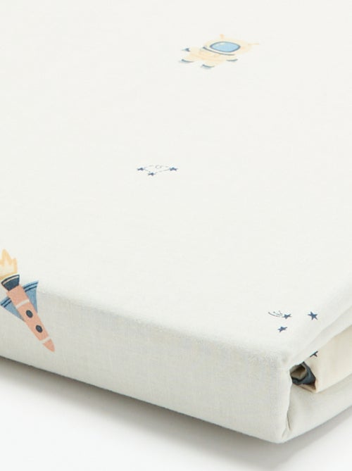 Housse de couette à motif 1 personne 80 x 120 cm en coton - Kiabi