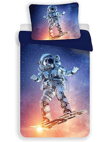 Housse de couette Astronaute 140x200 cm + taie - Ensemble literie enfant