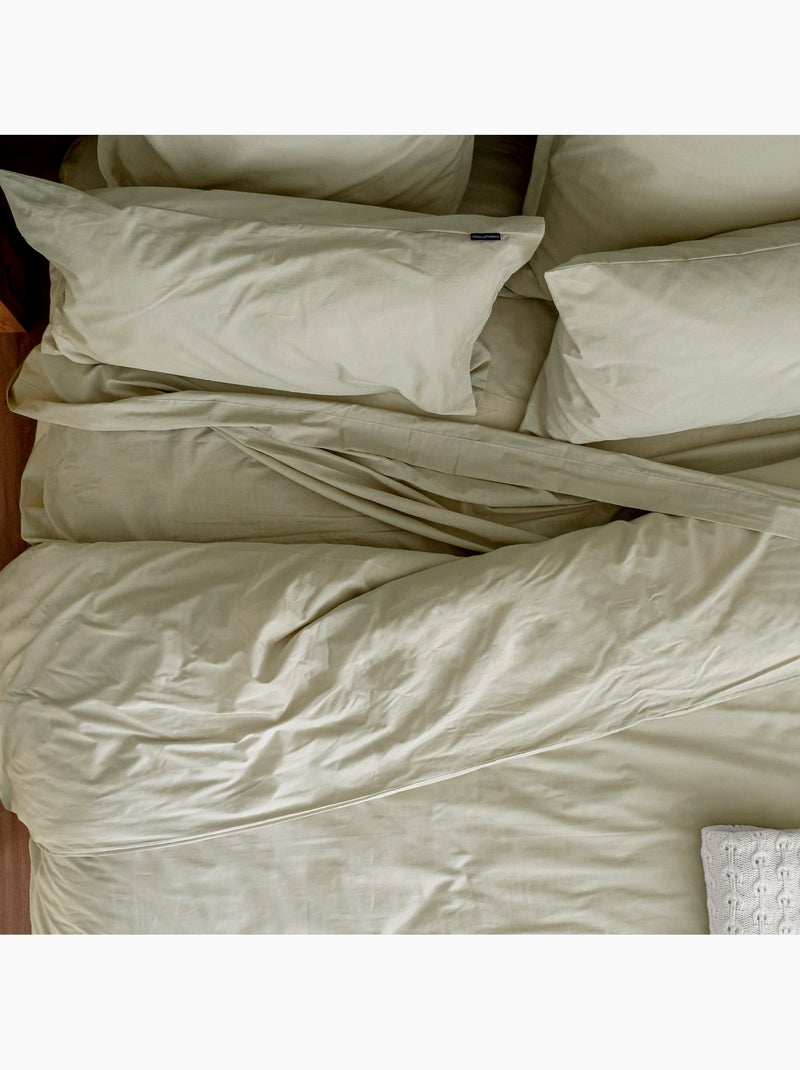 Housse de couette Basic "Happyfriday" Beige argile - Kiabi