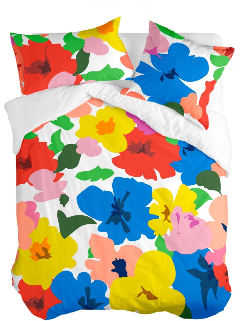 Housse de couette Bloom play "Happyfriday" Multicolore - Kiabi