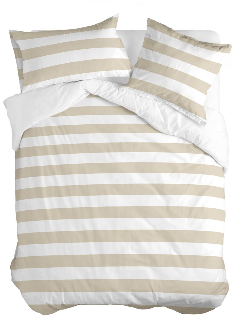 Housse de couette Breton "Happyfriday" Beige - Kiabi