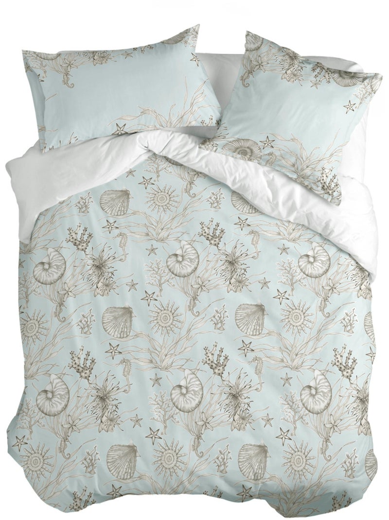Housse de couette Coral reef "Happyfriday" Multicolore - Kiabi