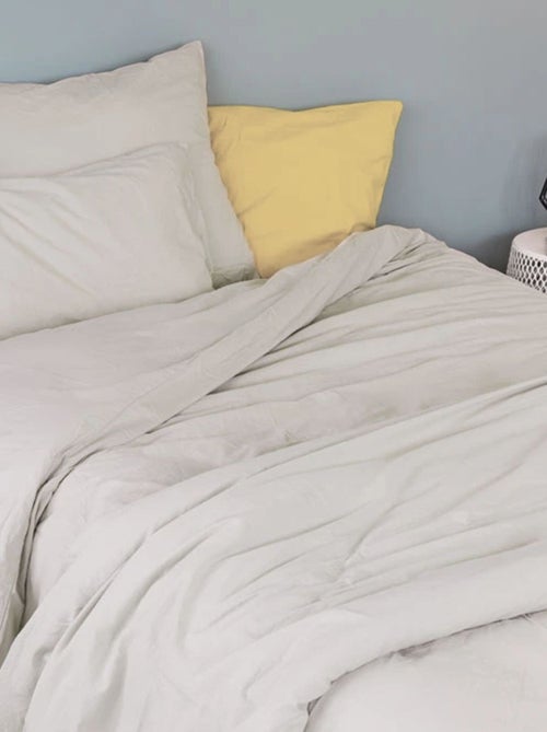 Housse de couette coton Lavé Oekotex - Kiabi Housse de couette coton Lavé Oekotex - Kiabi