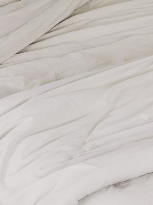 Housse de couette coton Lavé Oekotex - Kiabi Housse de couette coton Lavé Oekotex - Kiabi