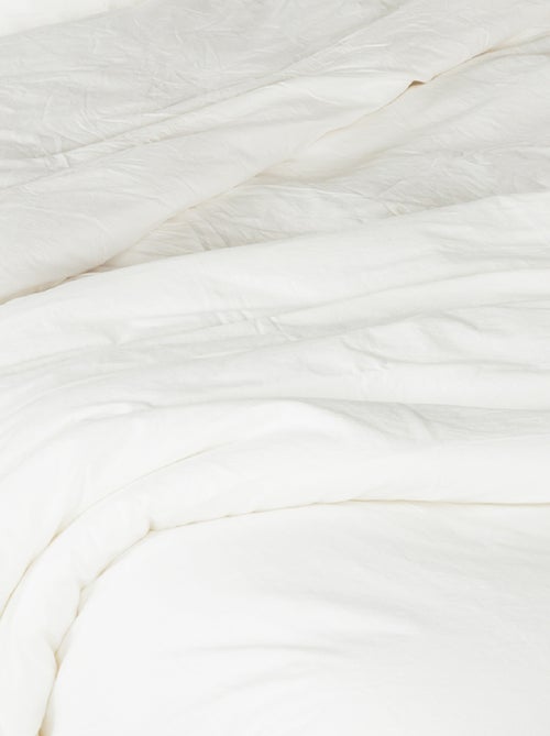 Housse de couette coton Lavé Oekotex - Kiabi