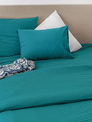 Housse de couette coton Lavé Oekotex