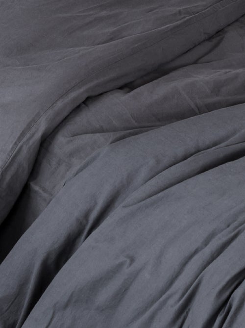 Housse de couette coton Lavé Oekotex - Kiabi Housse de couette coton Lavé Oekotex - Kiabi