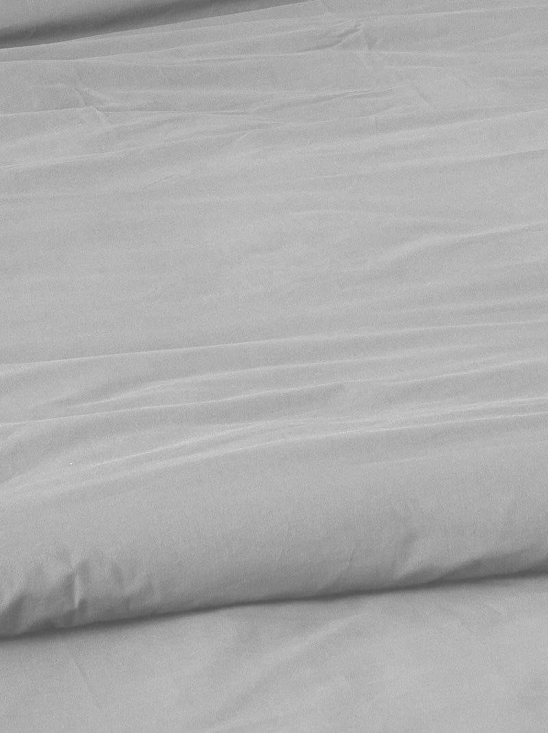 Housse de couette coton Lavé Oekotex Gris - Kiabi