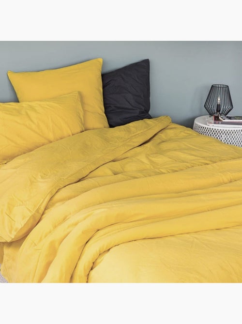 Housse de couette coton lavé oekotex - Kiabi Housse de couette coton lavé oekotex - Kiabi