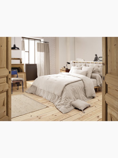 Housse de couette – double gaze de coton - finition boutons en bois - gaïa - Kiabi Housse de couette – double gaze de coton - finition boutons en bois - gaïa - Kiabi