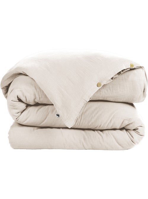Housse de couette – double gaze de coton - finition boutons en bois - gaïa - Kiabi Housse de couette – double gaze de coton - finition boutons en bois - gaïa - Kiabi