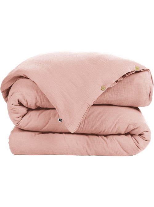 Housse de couette – double gaze de coton - finition boutons en bois - gaïa - Kiabi Housse de couette – double gaze de coton - finition boutons en bois - gaïa - Kiabi