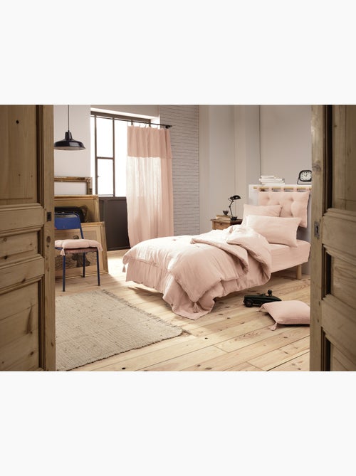 Housse de couette – double gaze de coton - finition boutons en bois - gaïa - Kiabi Housse de couette – double gaze de coton - finition boutons en bois - gaïa - Kiabi