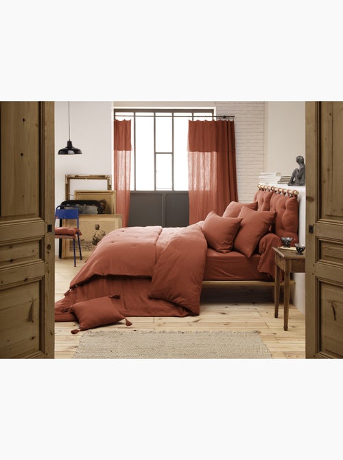 Housse de couette – double gaze de coton - finition boutons en bois - gaïa - Kiabi Housse de couette – double gaze de coton - finition boutons en bois - gaïa - Kiabi