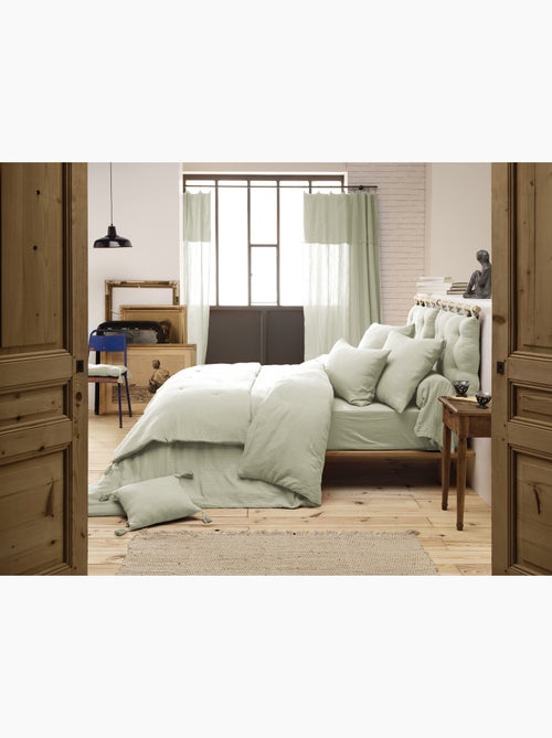 Housse de couette – double gaze de coton - finition boutons en bois - gaïa - Kiabi Housse de couette – double gaze de coton - finition boutons en bois - gaïa - Kiabi