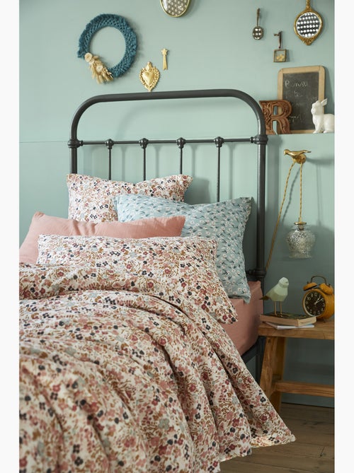Housse de couette – double gaze de coton imprimée – capucine - Kiabi