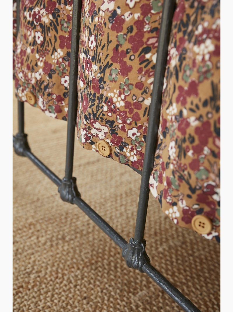 Housse de couette – double gaze de coton imprimée – capucine Camel - Kiabi