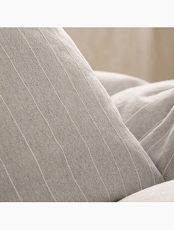 Housse de couette en coton avec fils en relief, tissu texturé. N’inclut pas les taies d’oreiller.