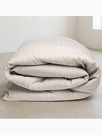 Housse de couette en coton avec fils en relief, tissu texturé. N’inclut pas les taies d’oreiller.