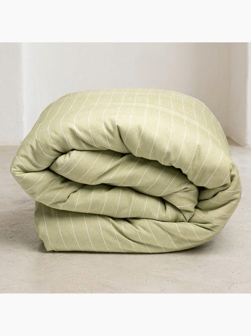 Housse de couette en coton avec fils en relief, tissu texturé. N’inclut pas les taies d’oreiller. - Kiabi Housse de couette en coton avec fils en relief, tissu texturé. N’inclut pas les taies d’oreiller. - Kiabi