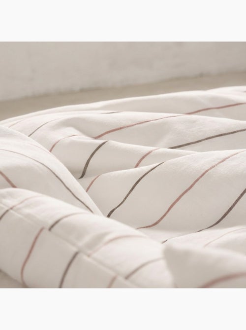 Housse de couette en coton, fils en relief teints, tissu texturé. Sans taies. - Kiabi Housse de couette en coton, fils en relief teints, tissu texturé. Sans taies. - Kiabi