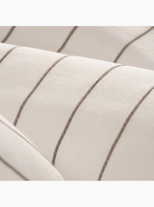 Housse de couette en coton, fils en relief teints, tissu texturé. Sans taies. - Kiabi Housse de couette en coton, fils en relief teints, tissu texturé. Sans taies. - Kiabi