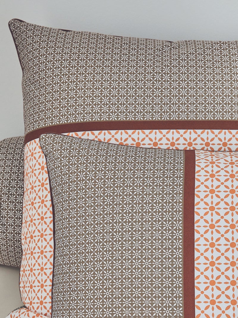 Housse de couette en percale Beige grès - Kiabi