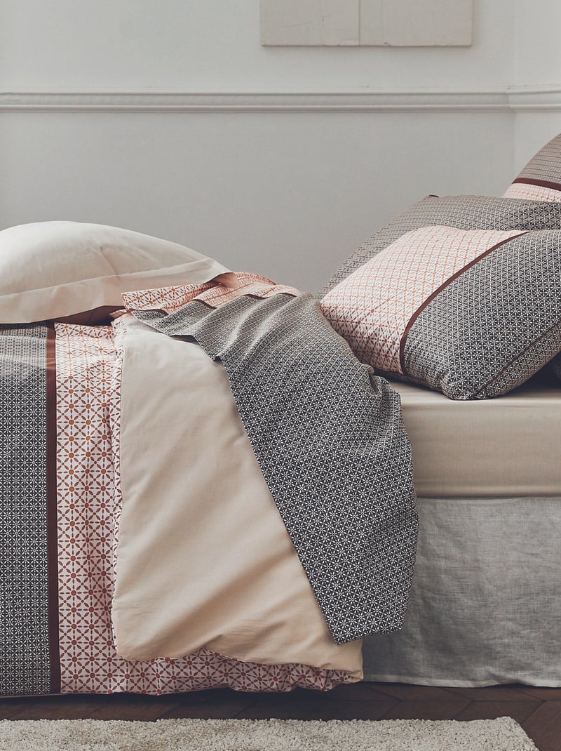 Housse de couette en percale Beige grès - Kiabi