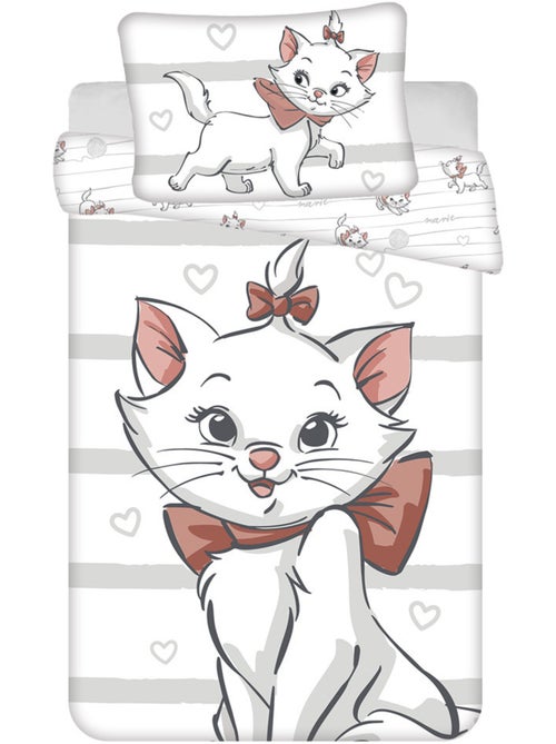 Housse de couette enfant coton imprimé Marie Disney 100 cm x 135 cm - Kiabi Housse de couette enfant coton imprimé Marie Disney 100 cm x 135 cm - Kiabi