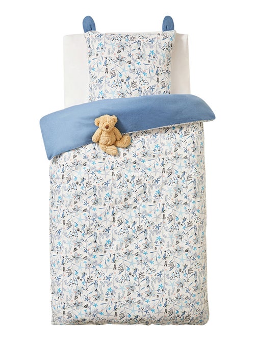 Housse de couette enfant + taie d'oreiller en flanelle Océan d'amour - Kiabi Housse de couette enfant + taie d'oreiller en flanelle Océan d'amour - Kiabi