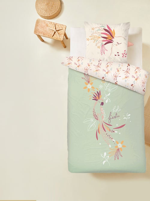 Housse de couette enfant + taie d'oreiller Fiesta - Kiabi Housse de couette enfant + taie d'oreiller Fiesta - Kiabi
