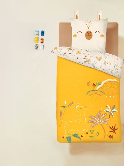 Housse de couette enfant + taie d'oreiller Gabin - Kiabi Housse de couette enfant + taie d'oreiller Gabin - Kiabi