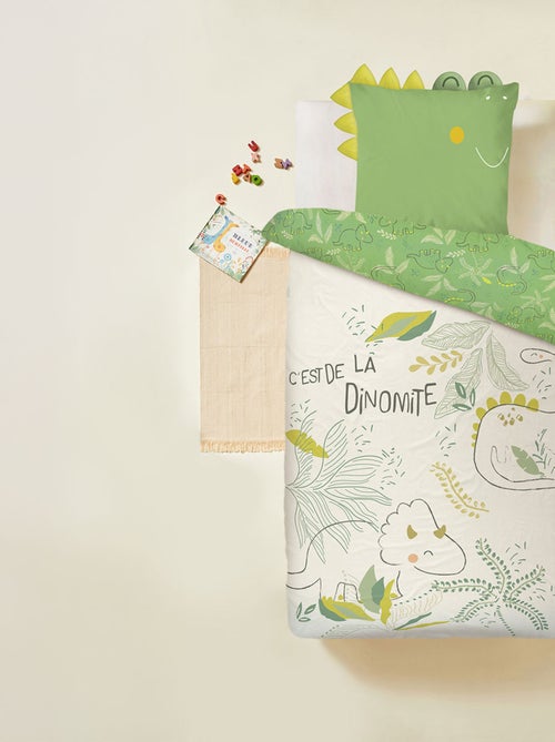 Housse de couette enfant + taie d'oreiller Marius - Kiabi Housse de couette enfant + taie d'oreiller Marius - Kiabi