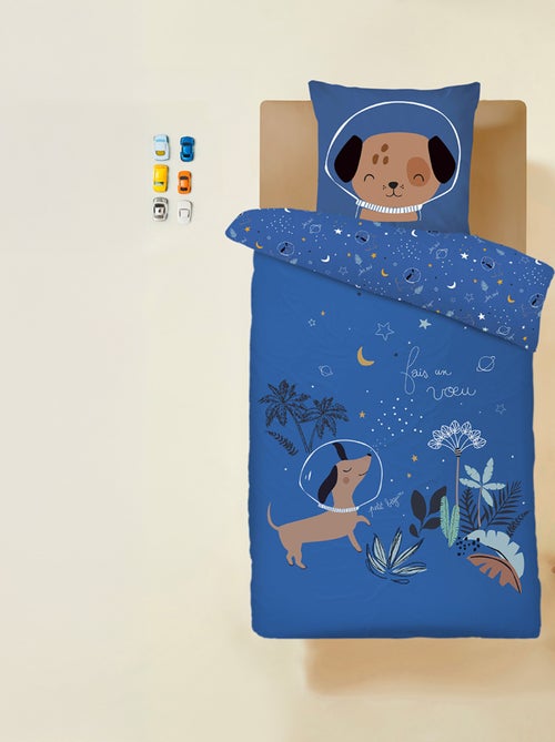 Housse de couette enfant + taie d'oreiller Milo - Kiabi Housse de couette enfant + taie d'oreiller Milo - Kiabi