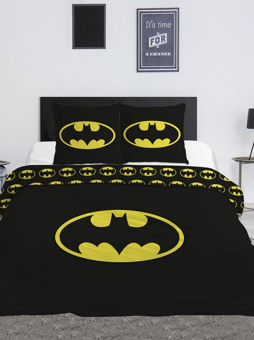 Housse de couette et oreillers 'Batman' 240x220 et 63x63cm - Kiabi
