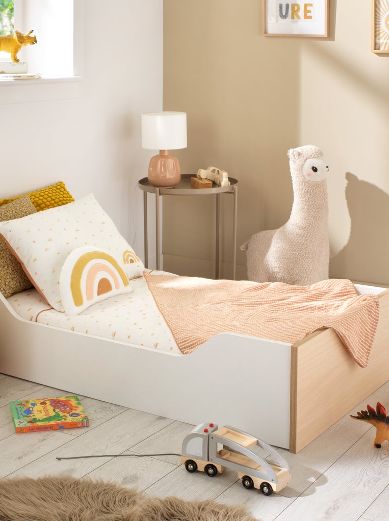 Housse de couette et taie d'oreiller coton - sauthon Blanc - Kiabi