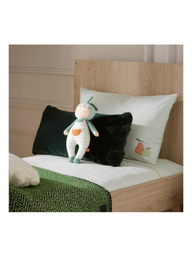 Housse de couette et taie d'oreiller coton - sauthon Vert tilleul - Kiabi