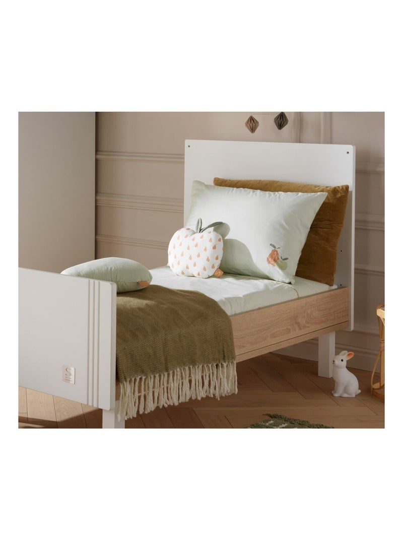 Housse de couette et taie d'oreiller coton - sauthon Vert tilleul - Kiabi