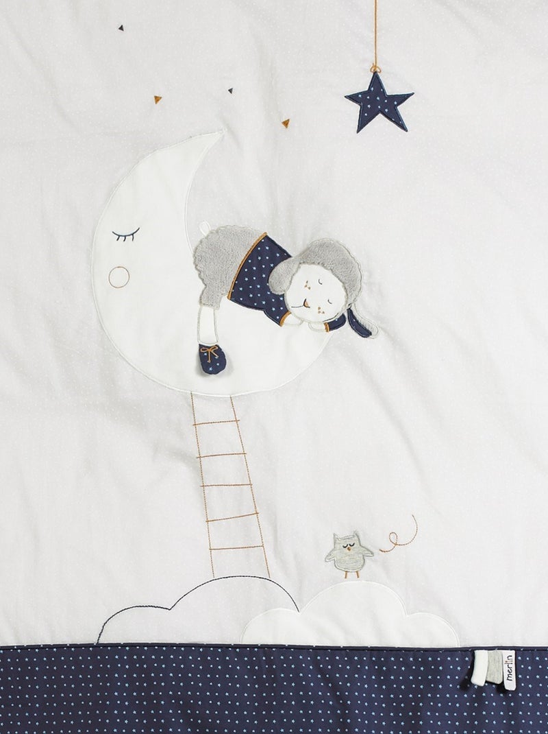 Housse de couette et taie en coton - sauthon Blanc - Kiabi