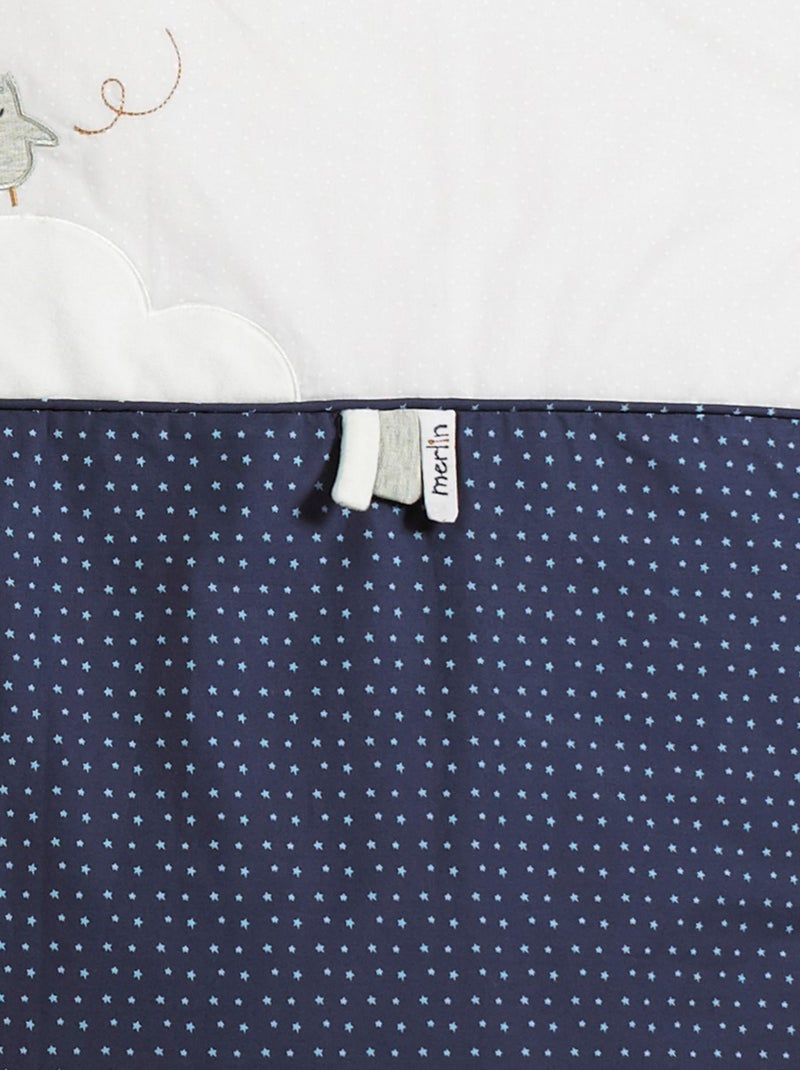Housse de couette et taie en coton - sauthon Blanc - Kiabi