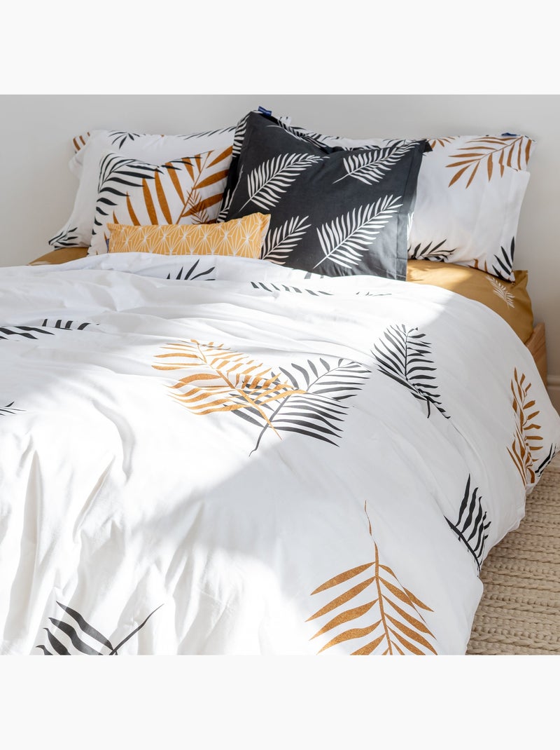 Housse de couette Foliage "Happyfriday" Multicolore - Kiabi