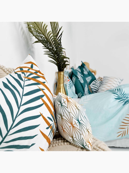 Housse de couette Foliage mint "Happyfriday" - Kiabi