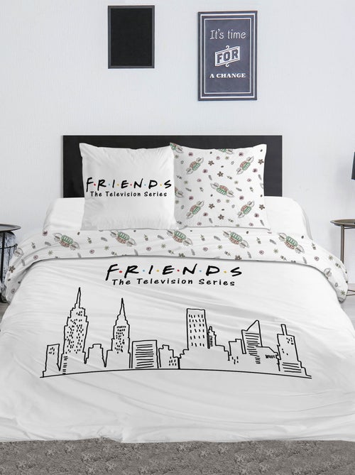 Housse de couette 'Friends' 240x220 et 63x63 cm - Kiabi