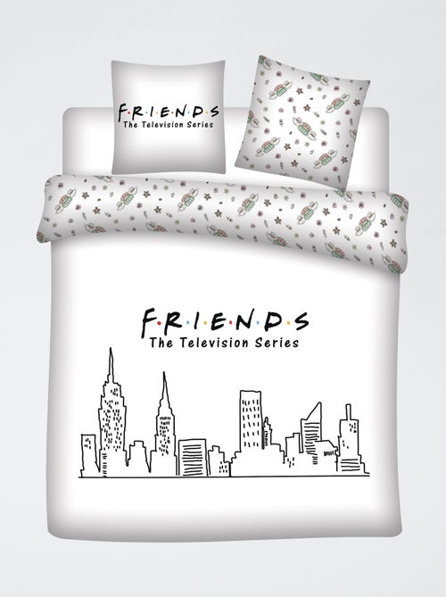 Housse de couette 'Friends' 240x220 et 63x63 cm - Kiabi